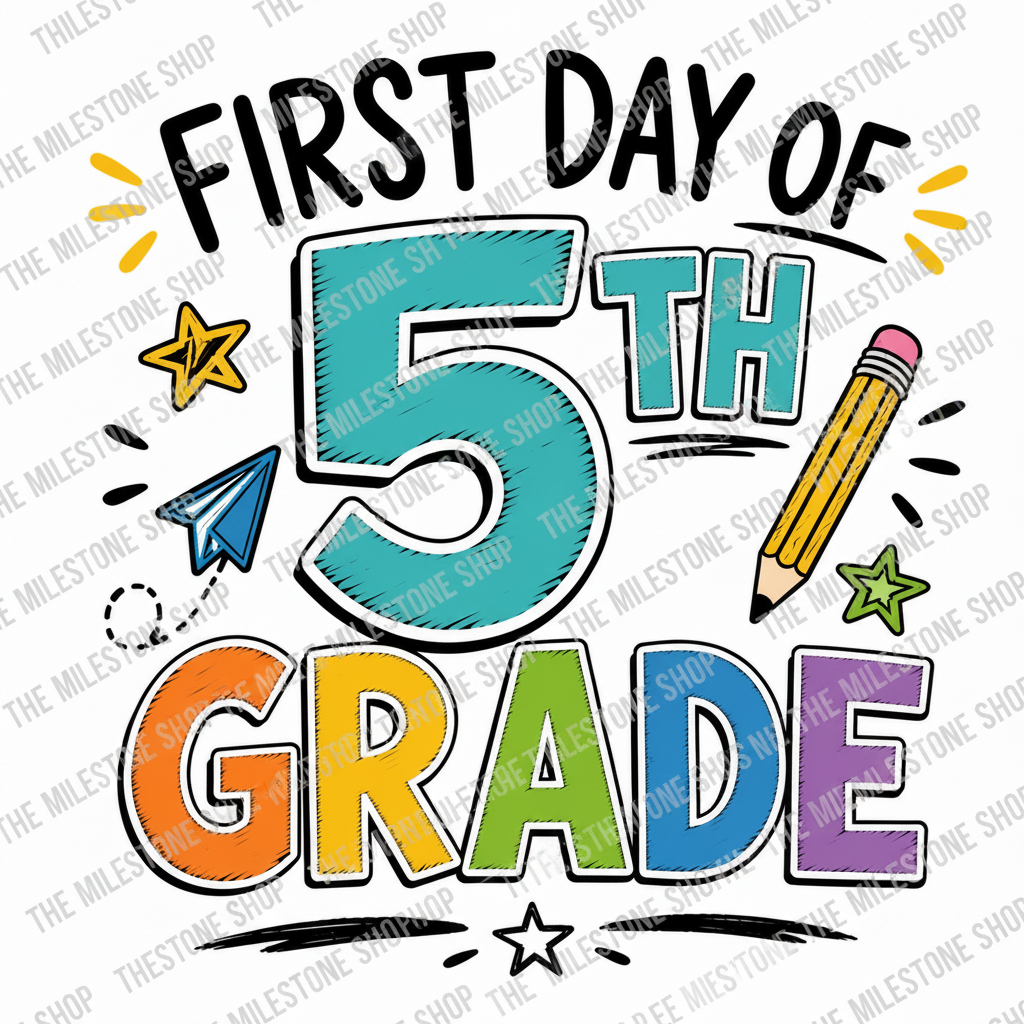First Day of Fifth Grade Boy Shirt