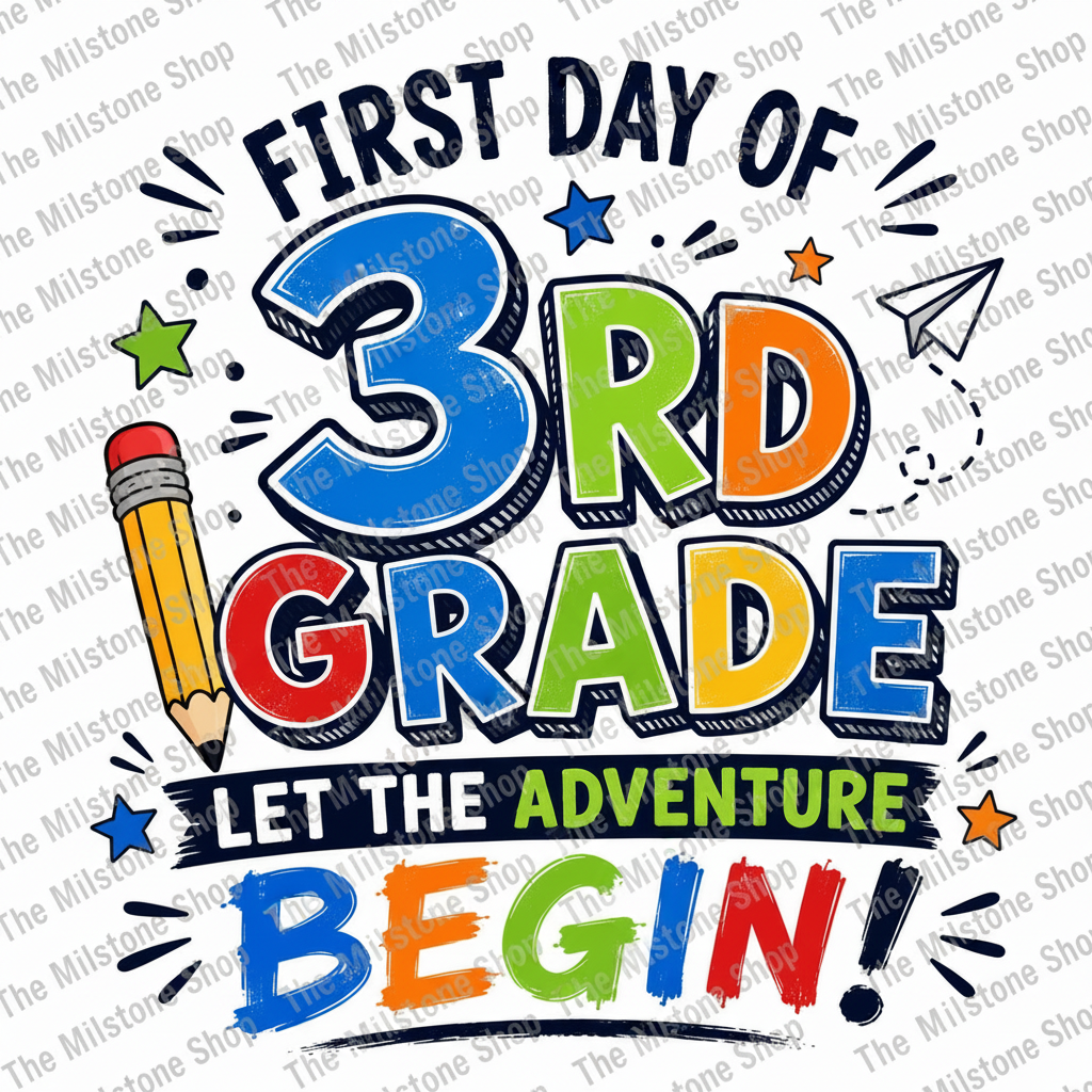 First Day of Third Grade Boy Shirt
