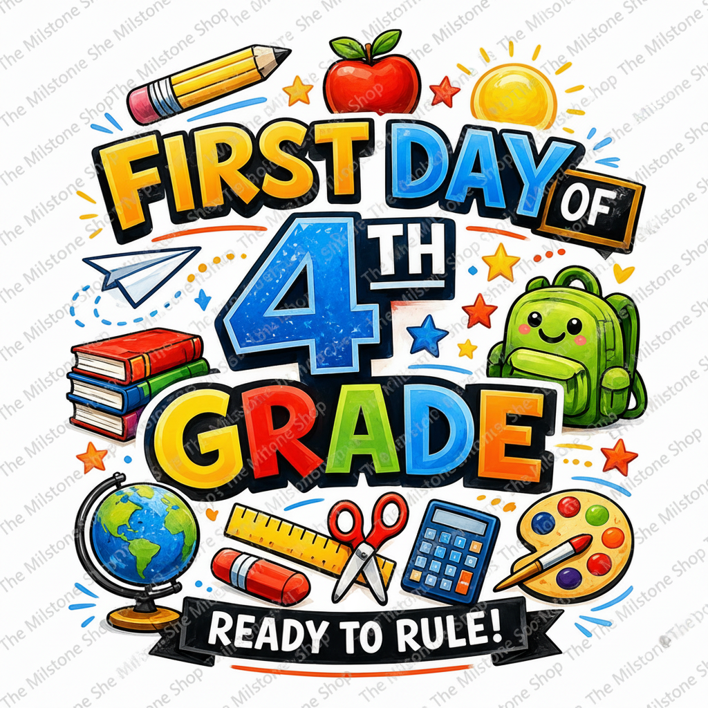 First Day of Fourth Grade Boy Shirt