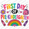 First Day of Pre-Kindergarten Girl Shirt