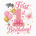 First Birthday Shirt for Girl #1